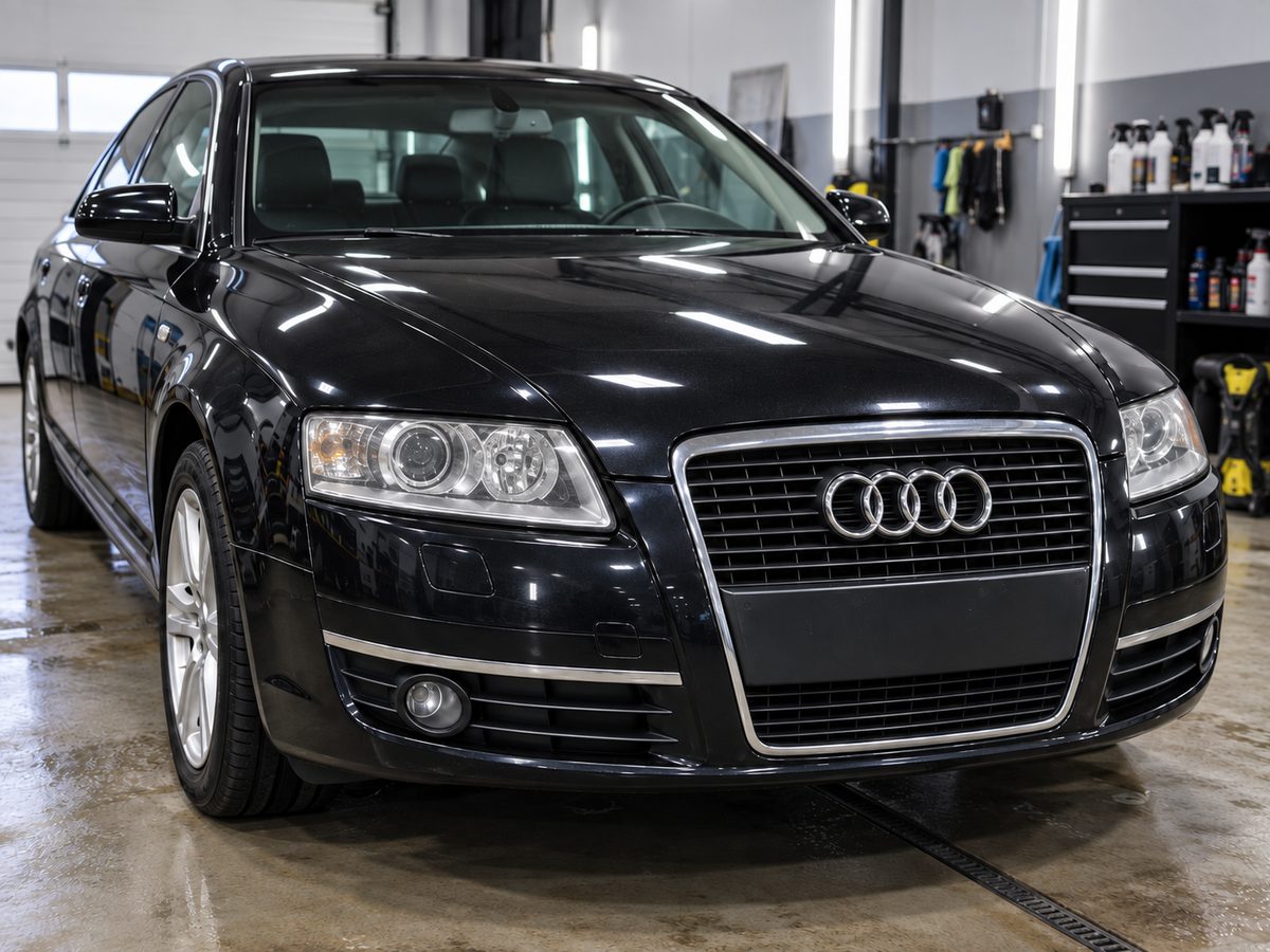 Audi A6, Реставрація і полірування фар, після робіт