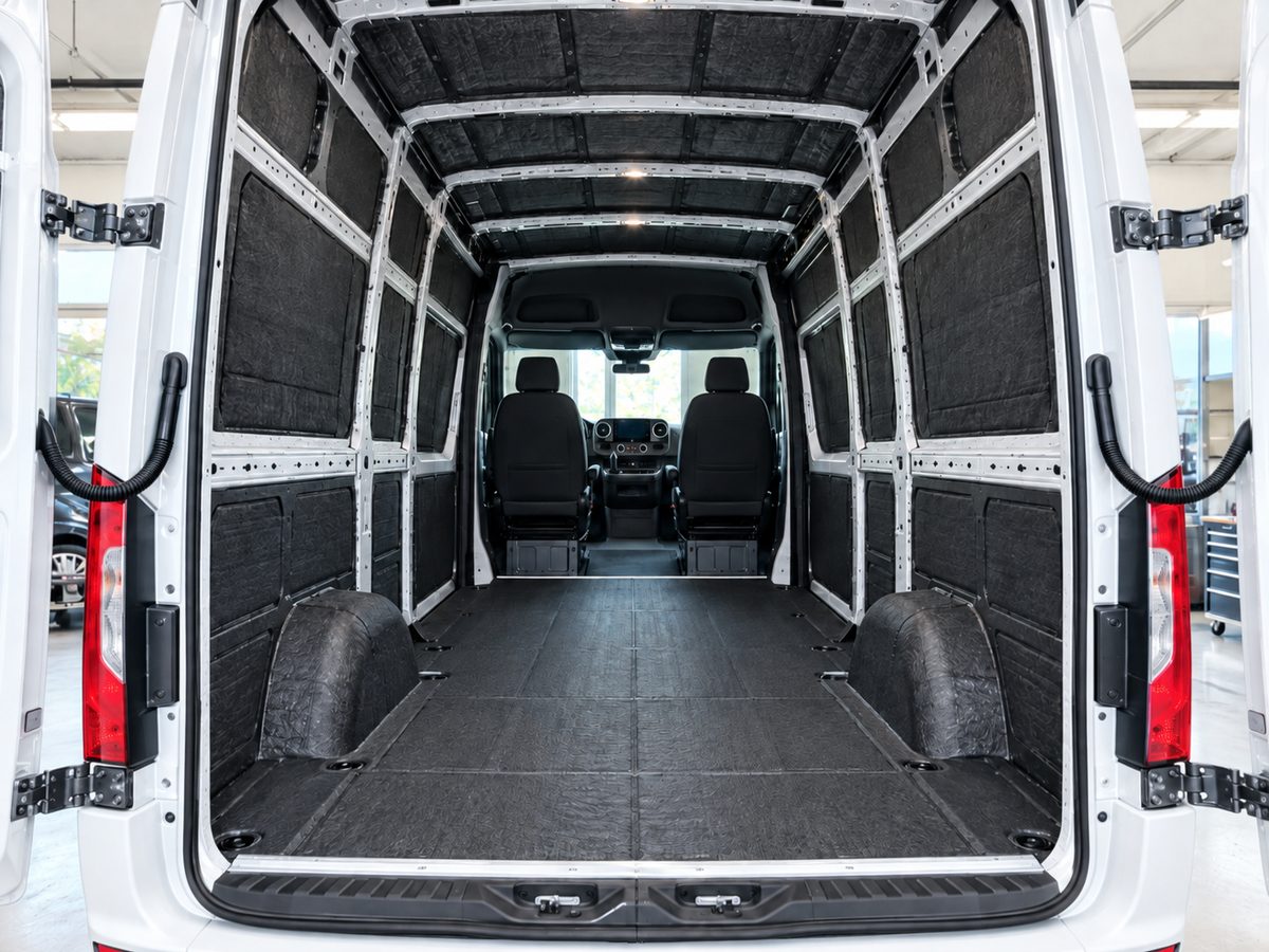 Mercedes Sprinter, Шумоізоляція салону, після робіт