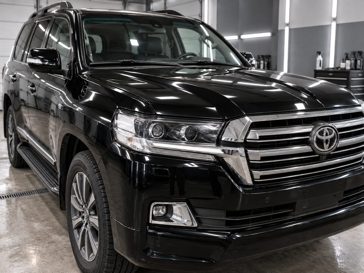 Toyota Land Cruiser, Антигравійна плівка PPF, перед, після робіт